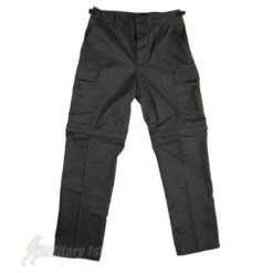 Mil-Tec Zip-Off Combat Trousers Black -Military1st Shop zip off trous black2 1